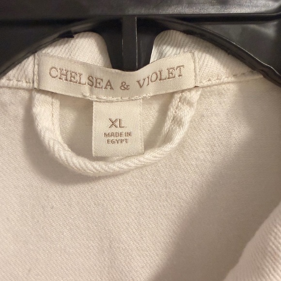 Chelsea & Violet Women's White Denim Jacket XL - Picture 4 of 4